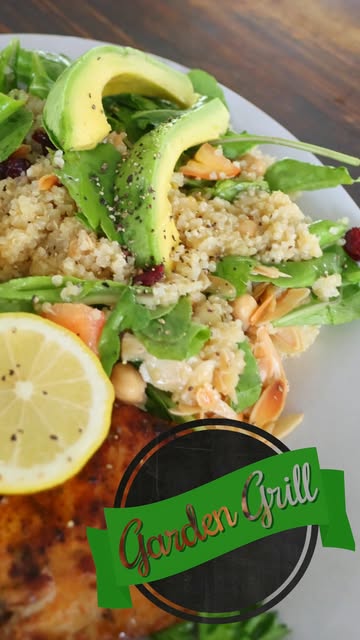 Salmon on herbed couscous
